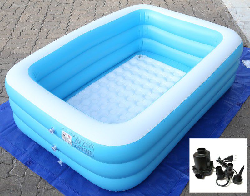 Cho Cho Inflatable Swimming Pool for Kids & Adults Bath Tub (A196)  (Multicolor)