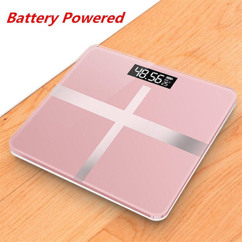 Bathroom Floor Scales LCD Display Body Scale Glass Smart Electronic Scales Digital Weight Balance Bariatric 26x26cm 180KG/50G