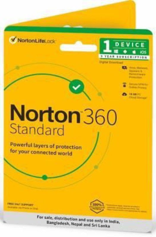 Norton Total Security 1 User 3 Years  (CD/DVD)