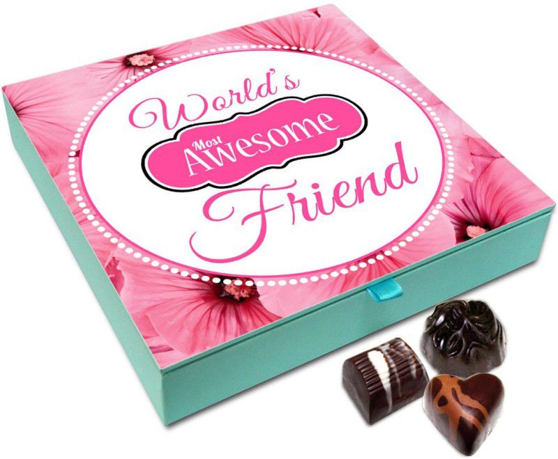 Chocholik Friendship Gift - I Have Awesome Friends Chocolate Box For Friends - 9 Pc Truffles  (108 g)
