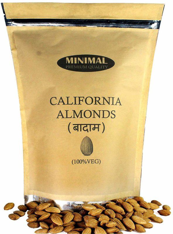 Minimal California Almonds,500g Almonds  (500 g)