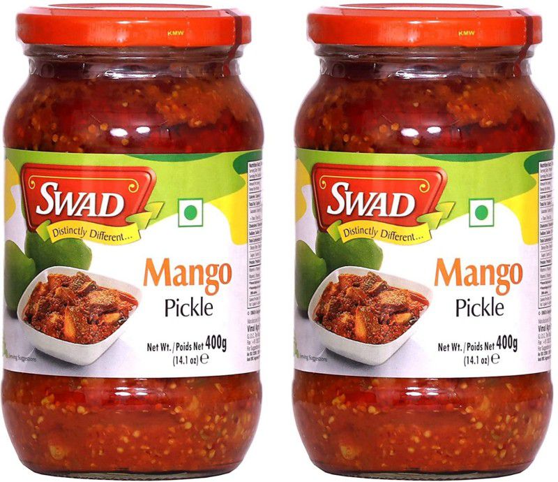 SWAD Delicious and Spicy Mango Pickle / Aam ka Achar | 400 gm Each Mango Pickle  (2 x 400 g)