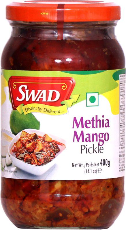 SWAD Delicious Methia Mango Pickle Pickle/Aam ka Achar - 400g Mango, Turmeric, Mixed Pickle  (400 g)