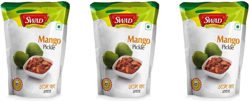 SWAD Delicious and Spicy Mango Pickle / Aam ka Achar | Pack of 3 | 200g Each Mango Pickle  (3 x 200 g)