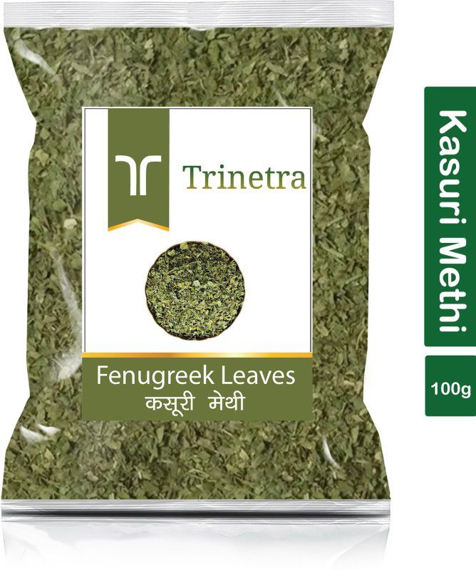 Trinetra Premium Quality Kasuri Methi (Fenugreek Leaves)-100gm (Pack Of 1)  (100 g)