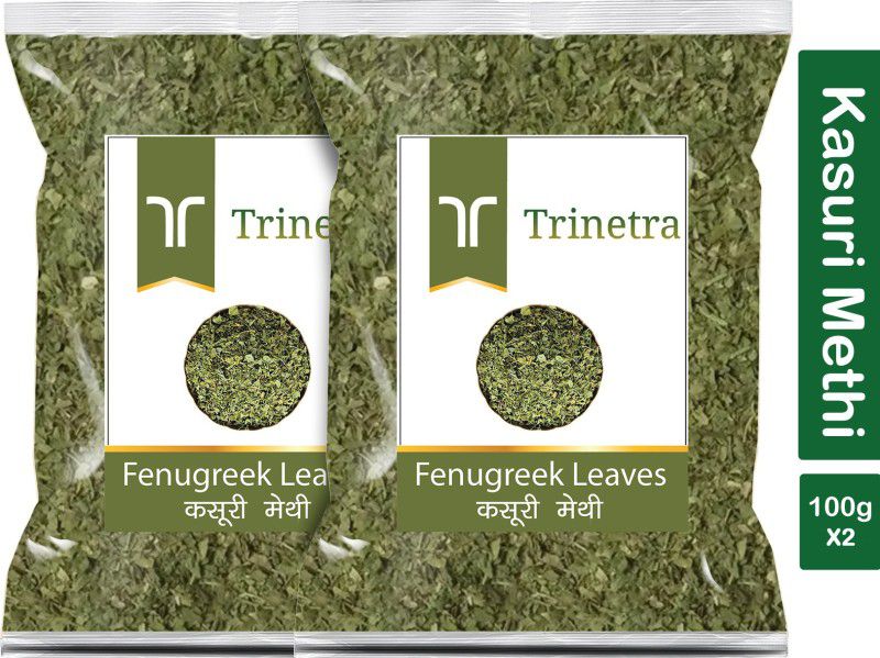 Trinetra Premium Quality Kasuri Methi (Fenugreek Leaves)-100gm (Pack Of 2)  (2 x 100 g)