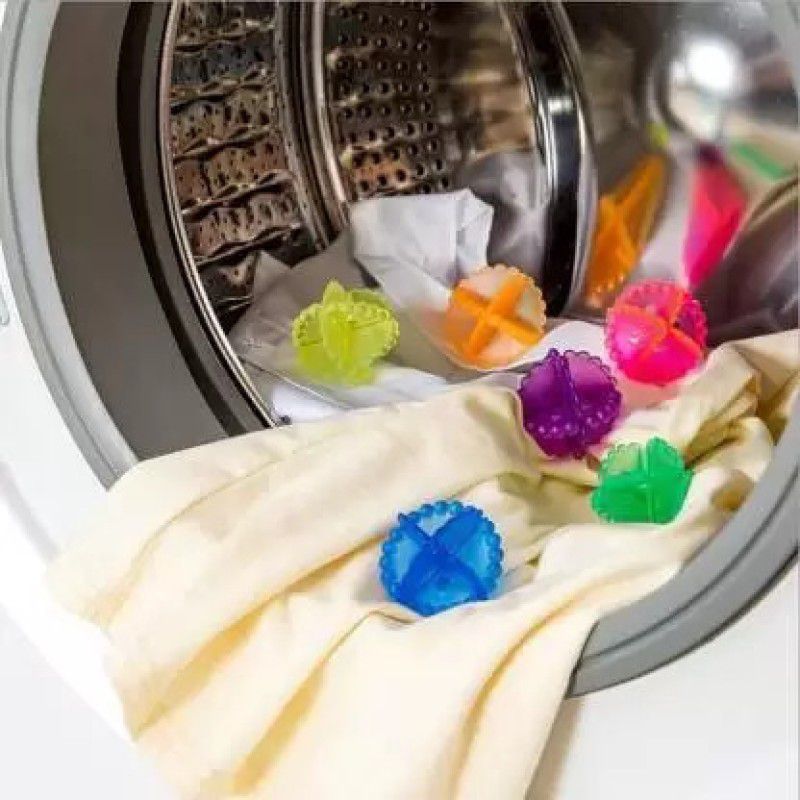 PROKAR Silicone Washing Machine Ball Laundry Dryer Ball Durable Cloth Cleaning Ball Dishwash Bar  (4 x 62.5 g)