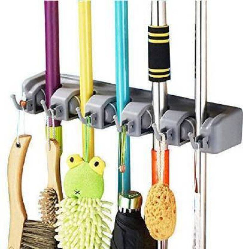 Kano Multicolor Plastic Broom Holder  (5 Holders)
