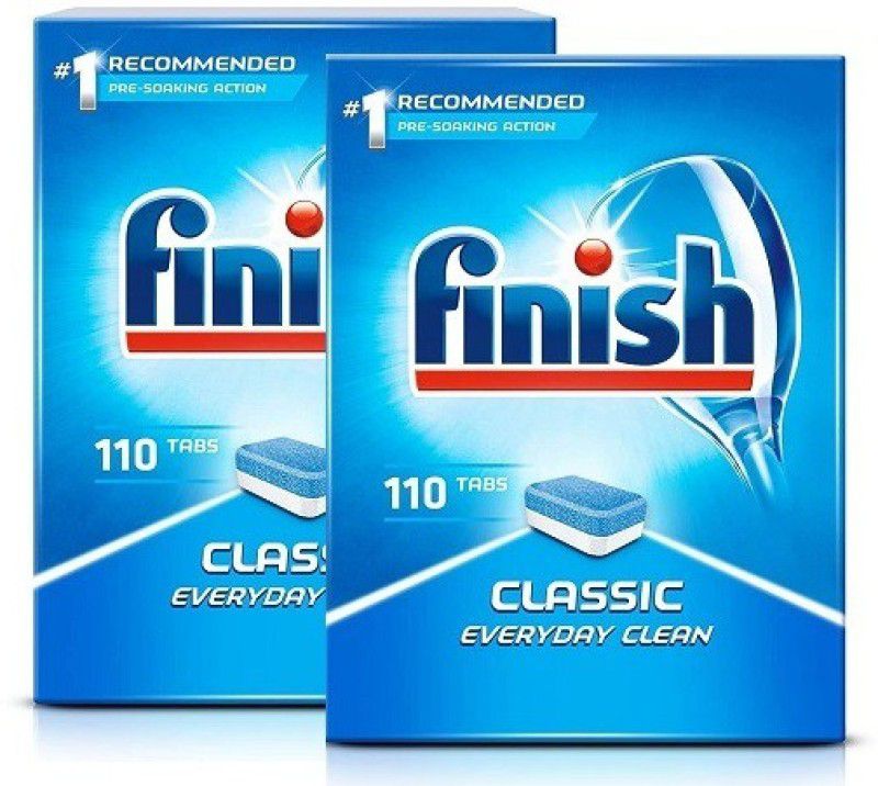 Finish Classic Everyday Clean 110 Tabs 1.76kg (Pack of 2)|(Imported) Dishwash Bar  (2 x 0.88 g)