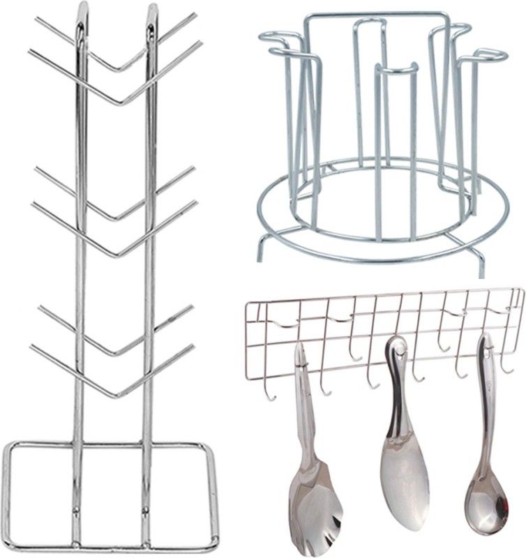 Utensil Kitchen Rack  (Steel)