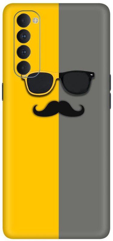 FCS OPPO Reno 4 Pro Mobile Skin  (Yellow, Grey)