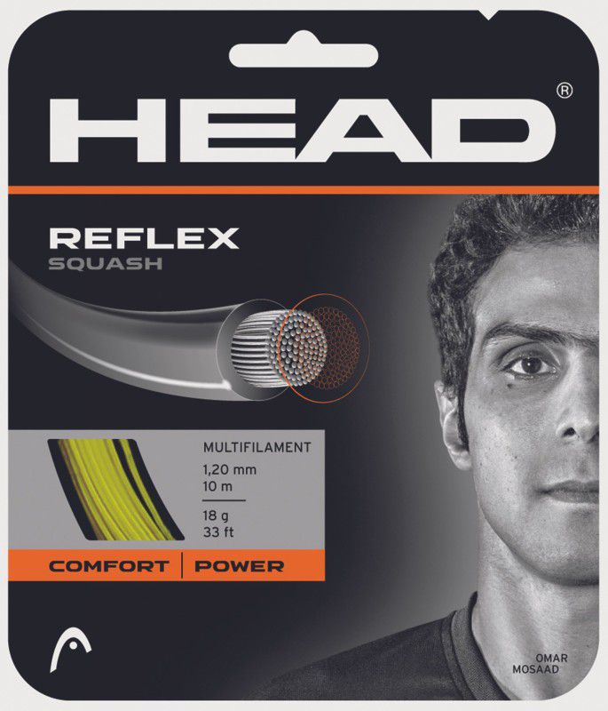 HEAD Reflex 18L 1.2 Squash String - 10 m  (Yellow)