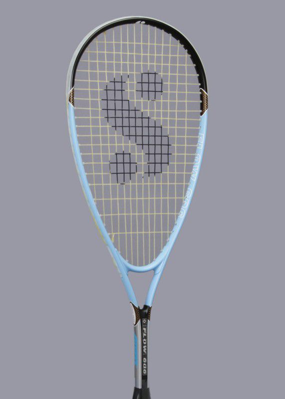 Silver's Flow 606 Blue, Black Strung Squash Racquet  (Pack of: 1, 89 g)