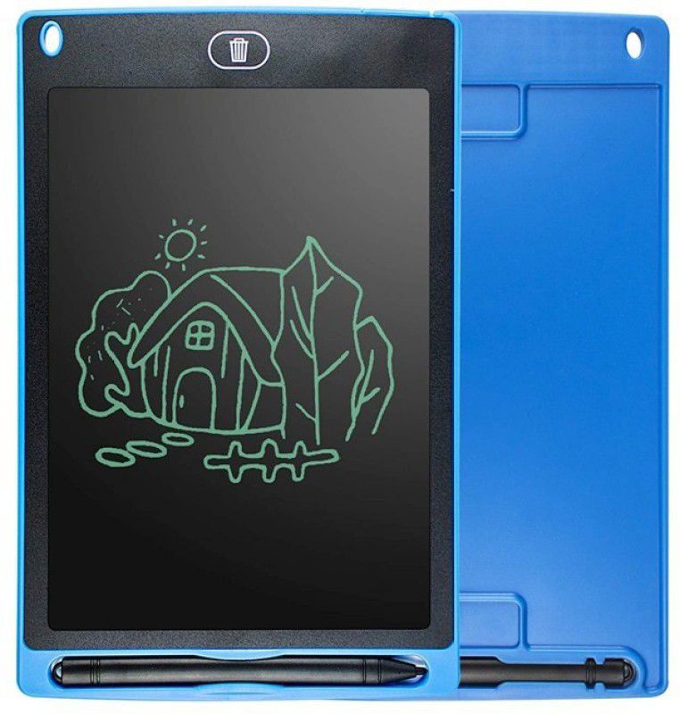 Qexle Thin & Comfortable Kids Writing pad, Electronic LCD Kids Tablet, 8.5Inch Screen Writing Tablet with Remove Button Compatible for Kids and Students Recycle Board  (Blue)