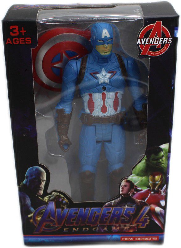 neoinsta shopping Very Beautiful Captain America Avenger Action Figure Toy For Kids  (Blue)