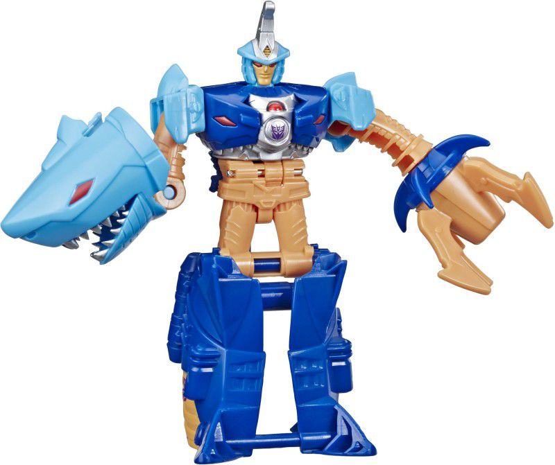 TRANSFORMERS Toys Cyberverse Action Attackers: 1-Step Changer Skybyte Action Figure - Repeatable Driller Drive Action Attack - For Kids Ages 6 and Up, 4.25-inch  (Multicolor)