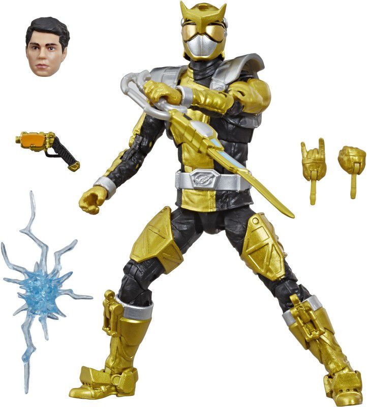 Power Rangers Lightning Collection 6-Inch Beast Morphers Gold Ranger Collectible Figure Toy with Accessories  (Multicolor)