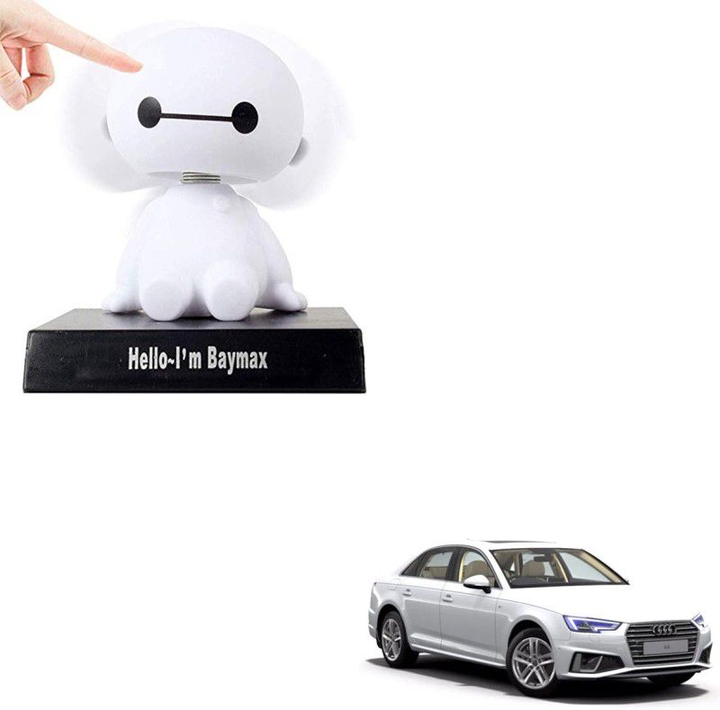 SEMAPHORE Plastic Cute Cartoon Bobblehead Doll Toy Car Dashboard Interior Decoration Accessories for Audi A4  (White)