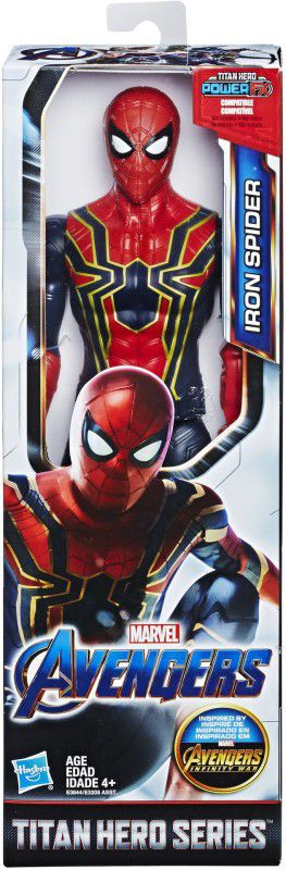 MARVEL Avengers: Endgame Titan Hero Series Iron Spider 12-Inch-Scale Super Hero Action Figure Toy  (Multicolor)