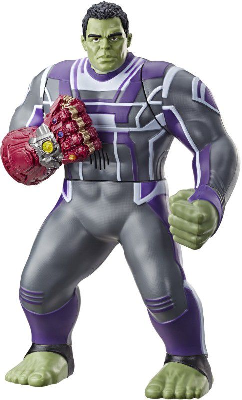 MARVEL Avengers:Endgame Power Punch Hulk 13.75-Inch-Scale Action Figure Toy Featuring 20+ Sounds & Phrases  (Multicolor)