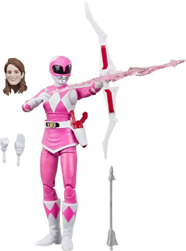 Power Rangers Lightning Collection 6-Inch Mighty Morphin Pink Ranger Collectible Figure Toy with Accessories  (Multicolor)