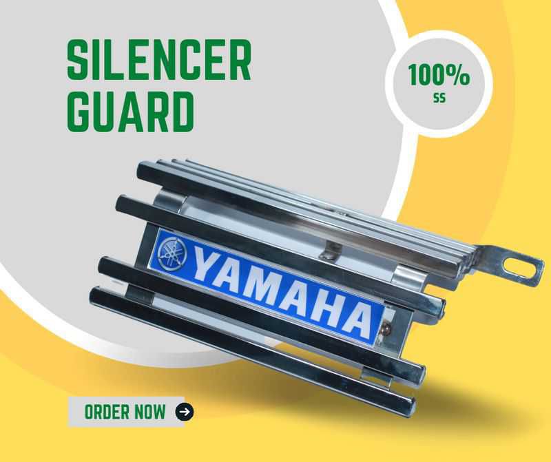 Stainless Steel Foot Rest Slencer Guard For YAMAHA