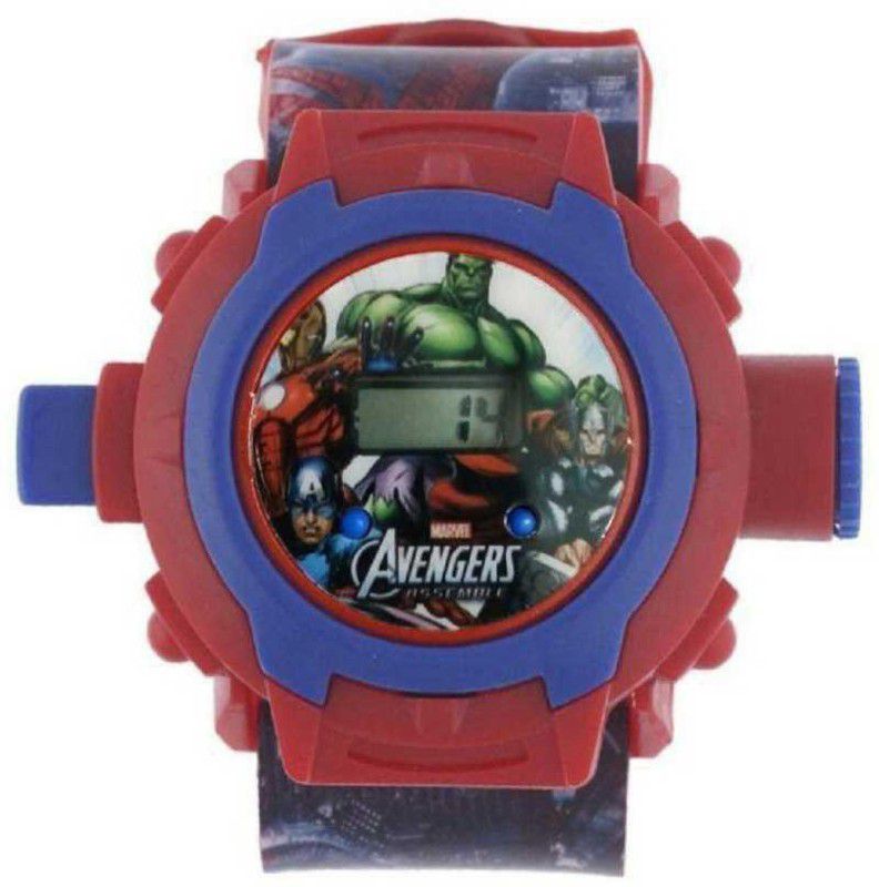 Digital Watch - For Boys Avengers Projector Watch for Kids 24 Images Digital Projector Watch for Kids