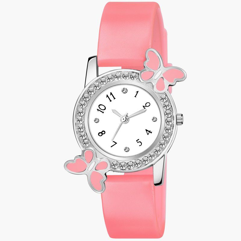 Analog Watch - For Women Attractive Pink Color Princess Look Popular Casual Wear Watches For Girls