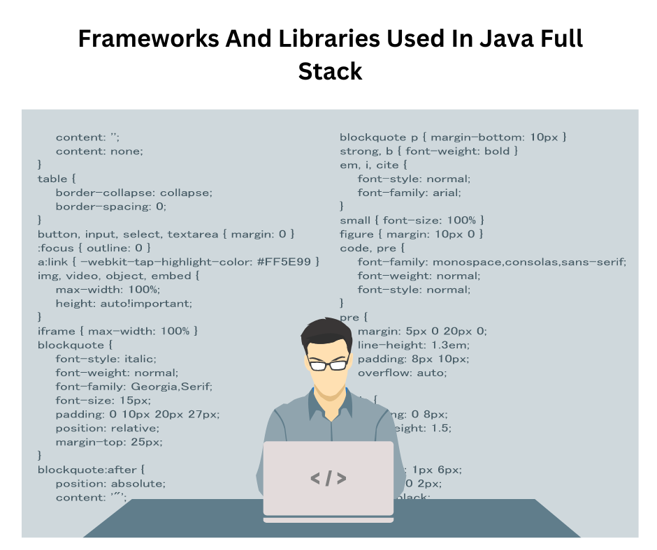 Frameworks And Libraries Used In Java Full Stack