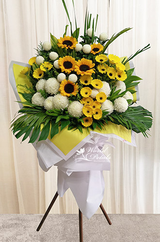 Express heartfelt condolences with our premium condolence flower delivery in KL