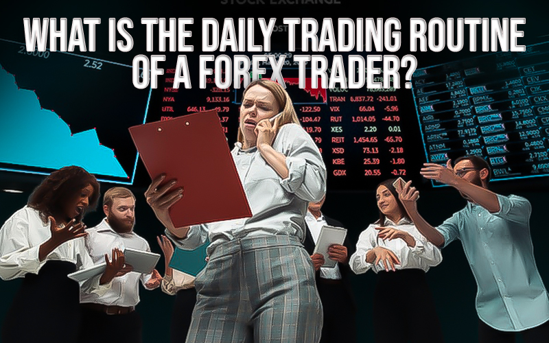 What is the daily trading routine of a forex trader
