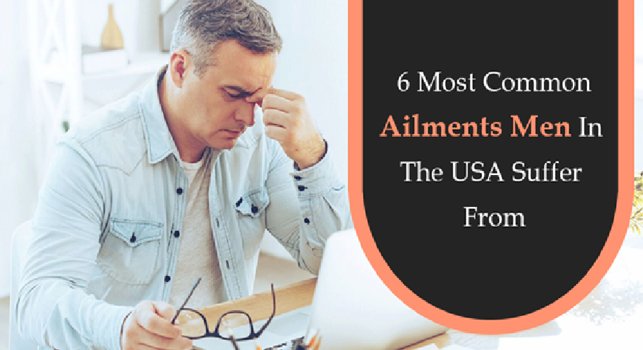 6 most common ailments men in the USA suffer from