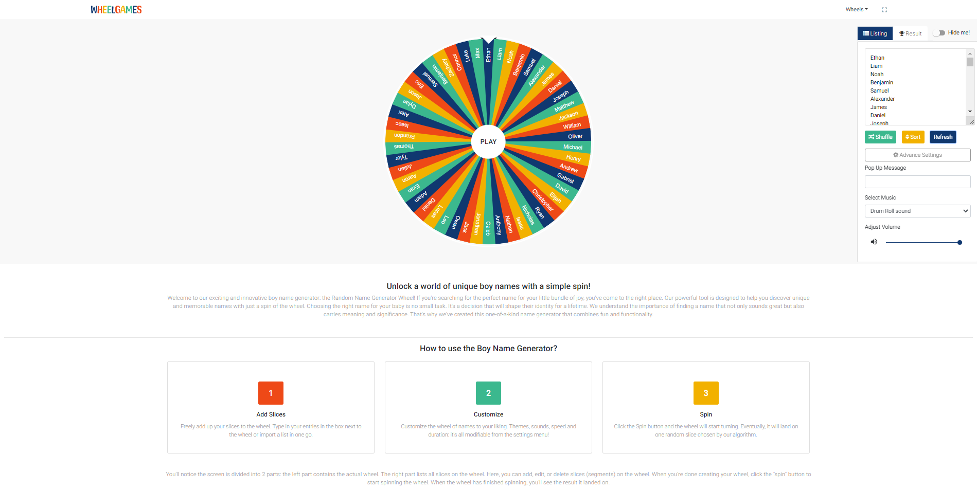 Random Name Generator Wheel Mastery Spin, Spin, Name, Win!