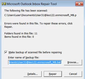 Tap the repair option after completing the scanning process.