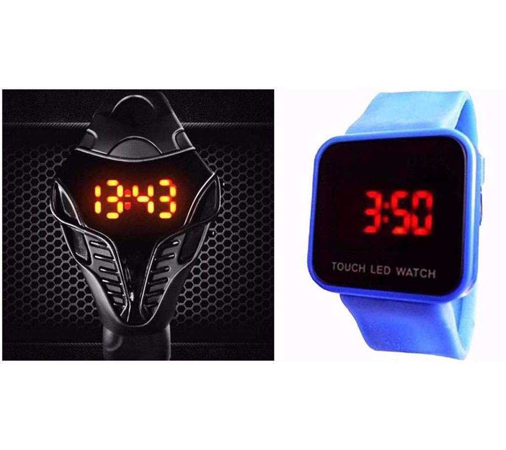 LED COBRA Snake & Touch LED Watch combo