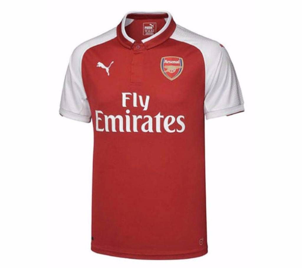 2017-18 Arsenal Home Half Sleeve  Club Jersey