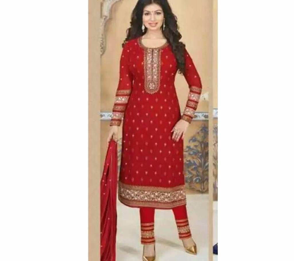 Indian Design Replica Unstitched Georgette Three-Piece