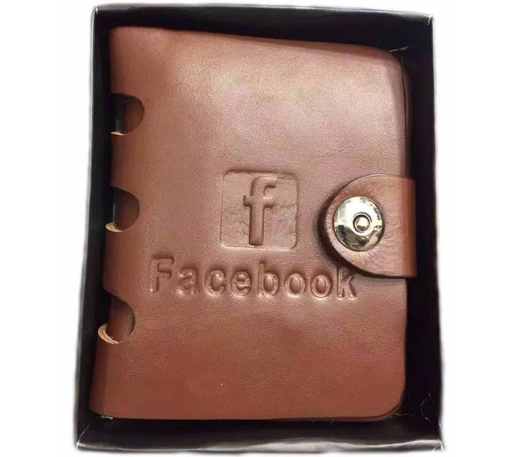Facebook Gents Regular Shaped PU Leather Wallet