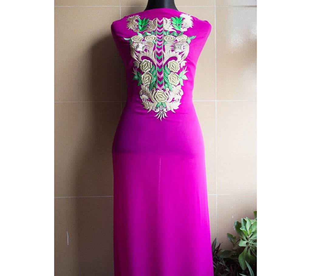 Unstitched georgette single pc kameez