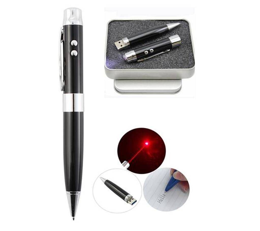 5 In 1 16GB Pen Drive & Laser Pointer