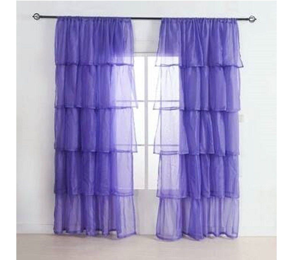 Georgette Fabric Made Curtain (Set of 2 pieces)
