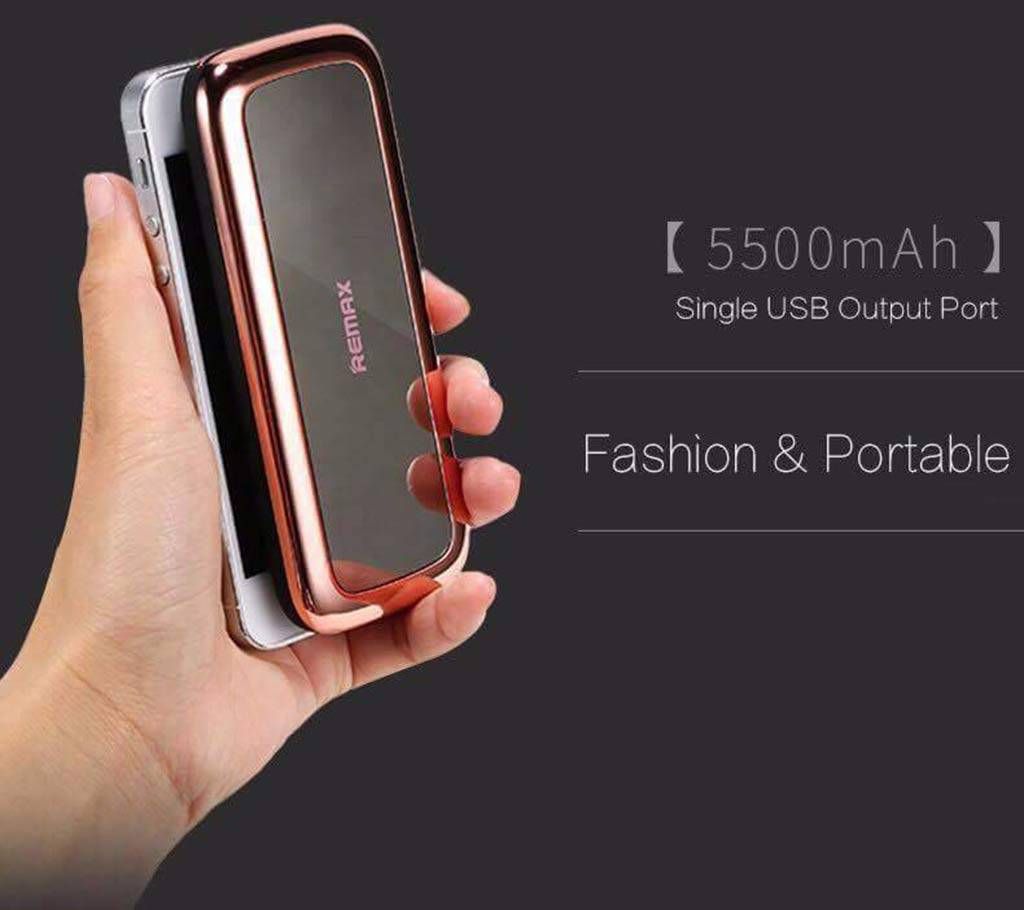 Remax mirror 5500 mah power bank 