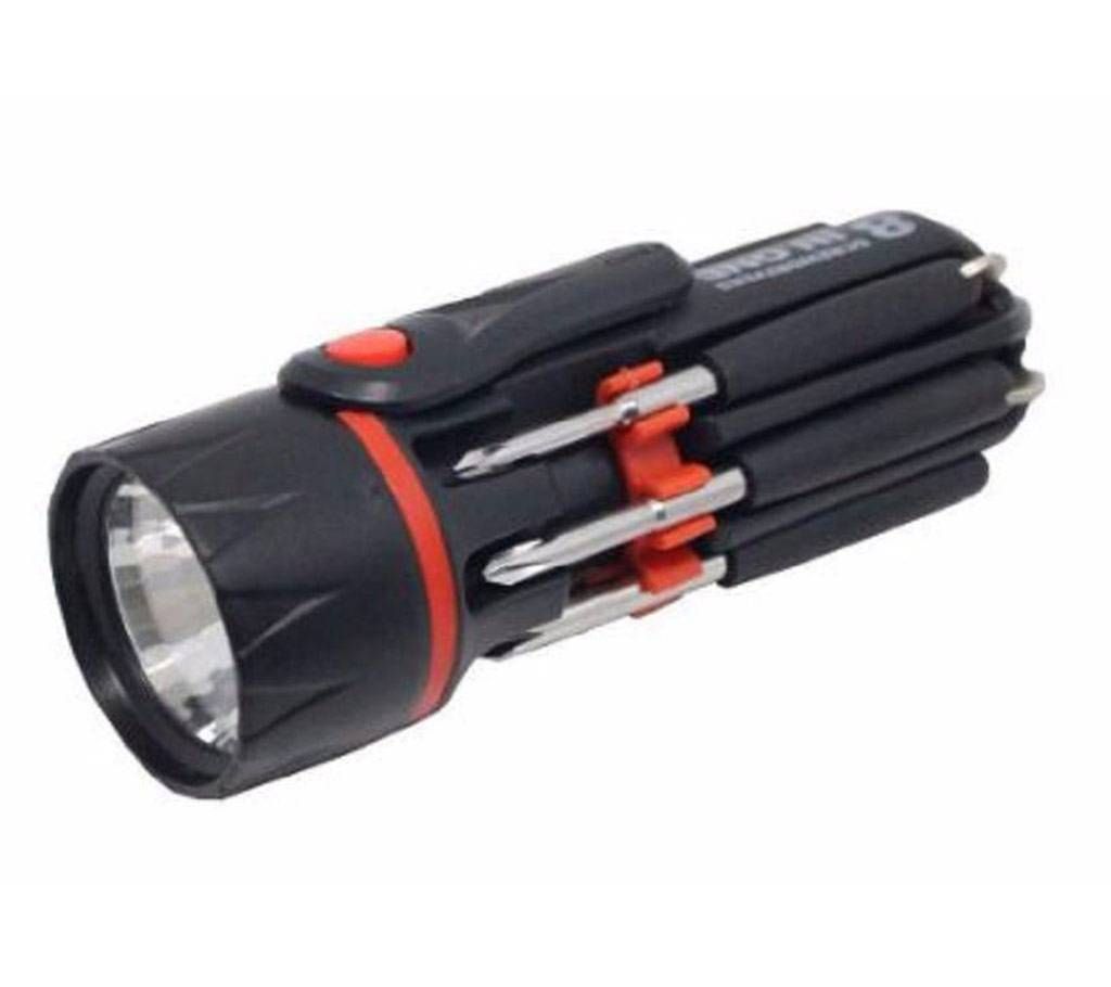 8 IN 1 Multi Screw-Driver With Torch