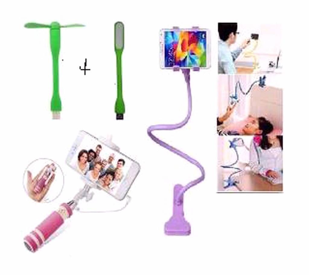 4 in 1 Mobile Accessories Combo