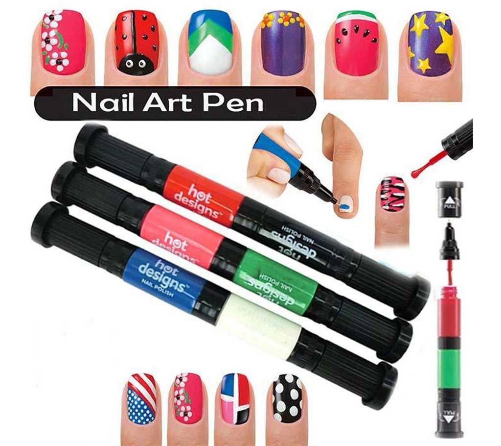 HOT DESIGNS 8 IN 1 nail art pen 
