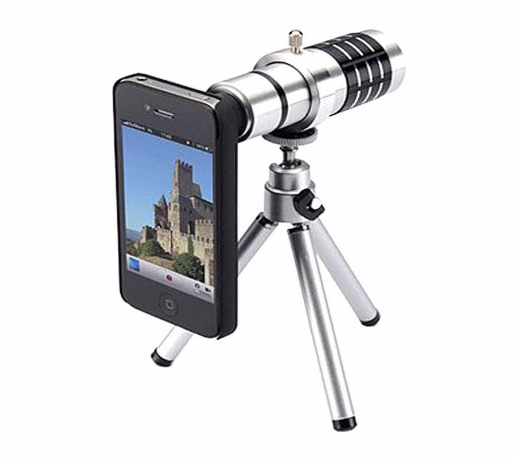 12X Telephoto Zoom Lens – Silver