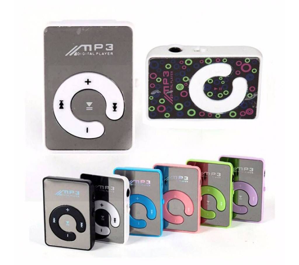Mini Mirror Clip USB Digital mp3 Music Player-1 pc
