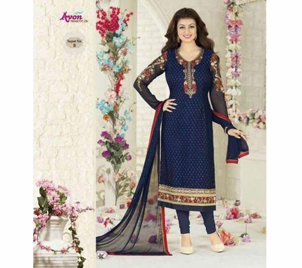 Vinoy Unstitched Georgette Embroidery Three Piece (Copy)