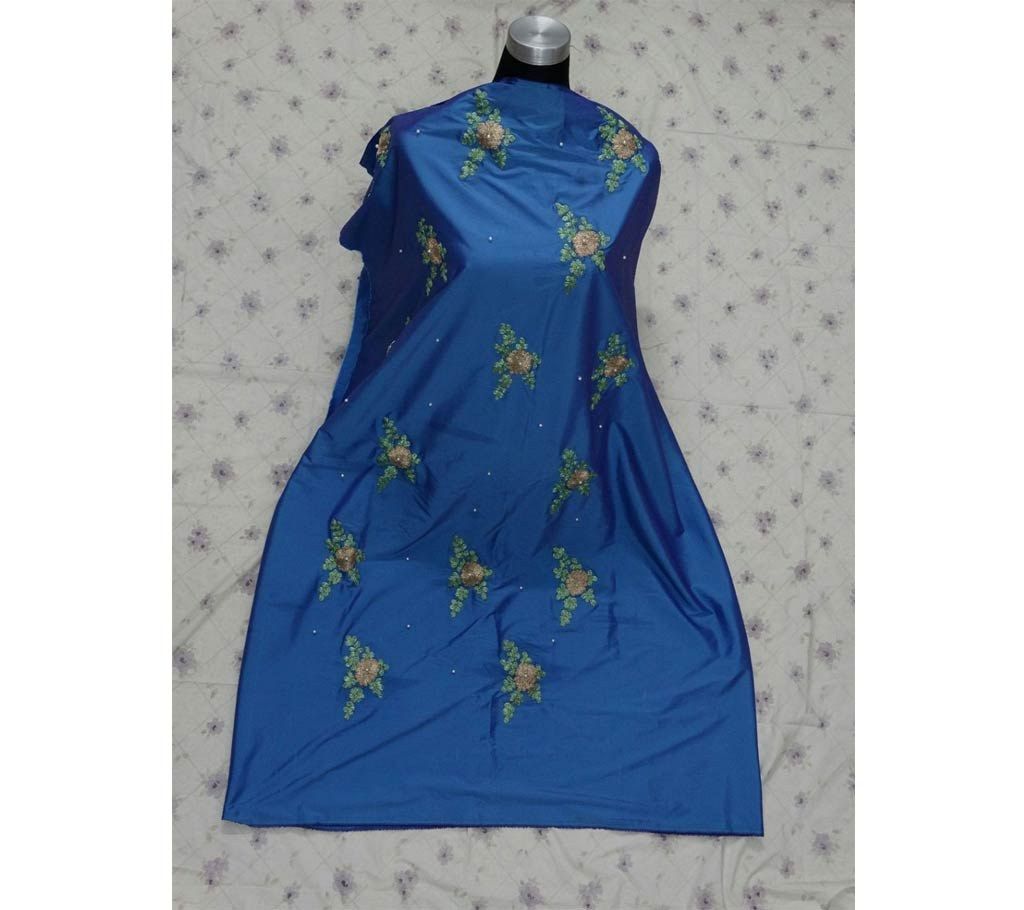 Unstitched embroidery silk single kameej