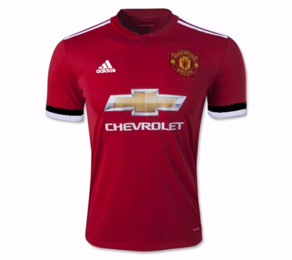 2017-18 Manchester United Home Half Sleeve Club Jersey